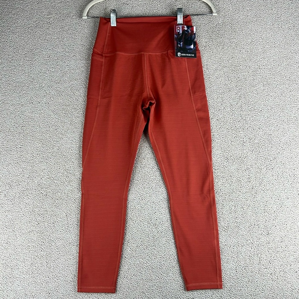 NWT Born Primitive The Rise Leggings Terracotta Womens Size Medium High Rise